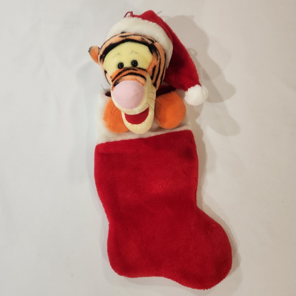 Vintage Disney Winnie the Pooh Tigger plush 3D Christmas Stocking 🎄